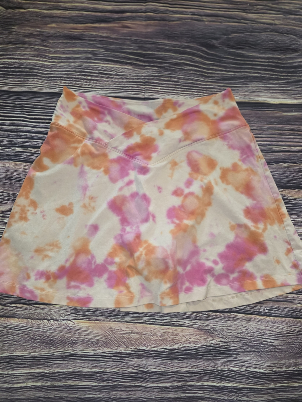 PINK Victoria's Secret Pink & Orange Tie-Dye Circle Skirt